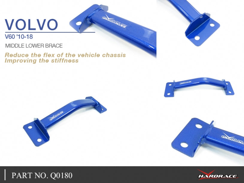 Bara rigidizare inferior central Hardrace pentru Volvo S60 / V60 - Q0180