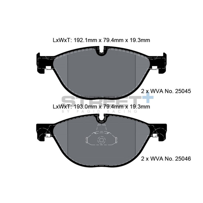 Placute Frana Fata Pagid Street+ T8106 - BMW Seria 5 F10