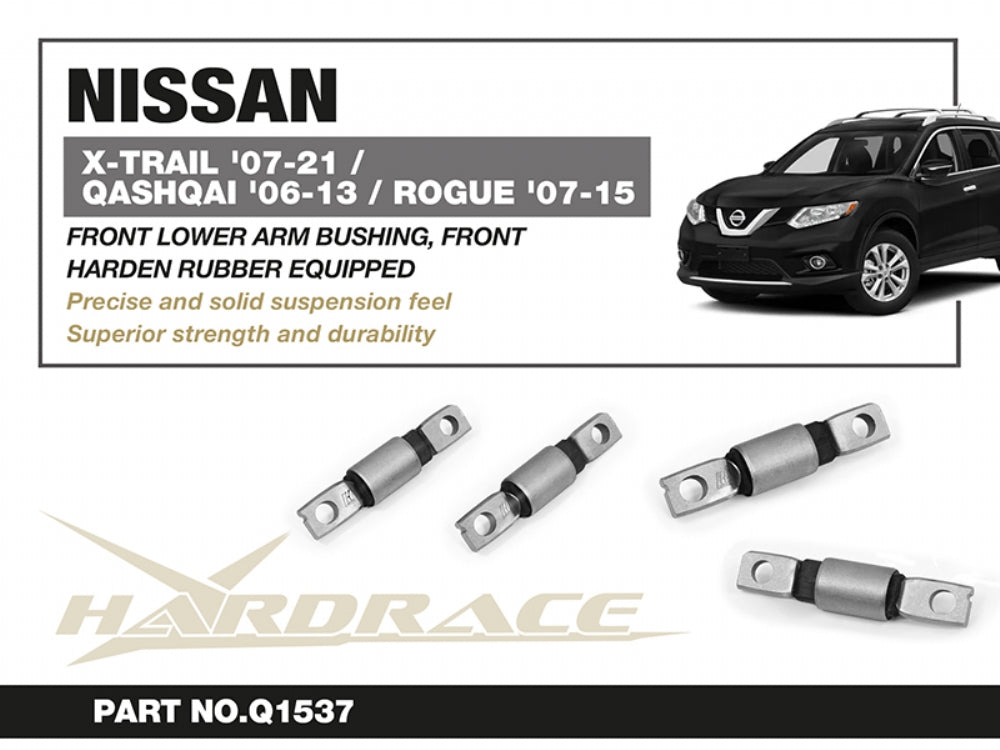 Set bucse brat suspensie inferior fata, capat fata Hardrace pentru Nissan X-Trail - Q1537