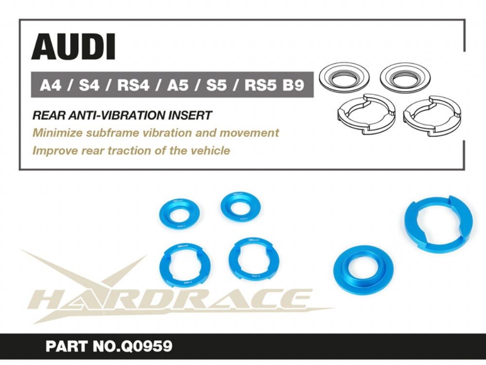 Insertie antivibratie punte spate Hardrace pentru Audi A4 / A5 - Q0959