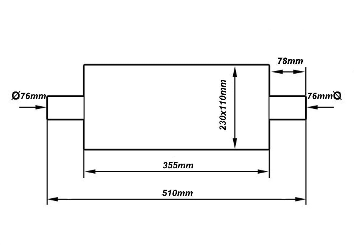 Toba Intermediara Inox 3" (76mm)