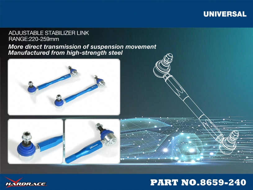 Bieleta antiruliu reglabila Hardrace pentru BMW M3 / M5 - 8659-240