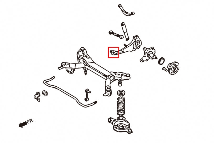 Set bucse brat longitudinal spate Hardrace pentru Mazda Mazda 6 - 6306