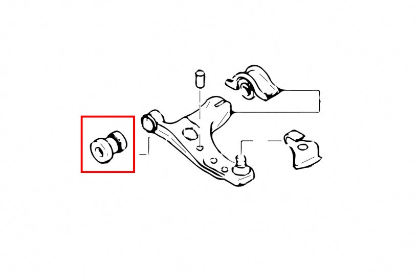 Set bucse brat suspensie inferior fata Hardrace pentru Ford Focus / Focus RS - 6601