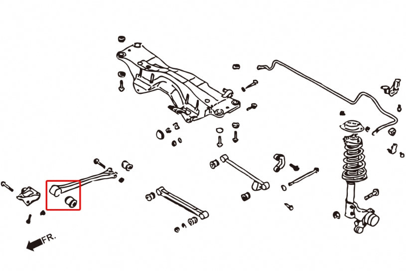 Set bucse brat longitudinal Hardrace pentru Subaru Forester / Impreza - 6149