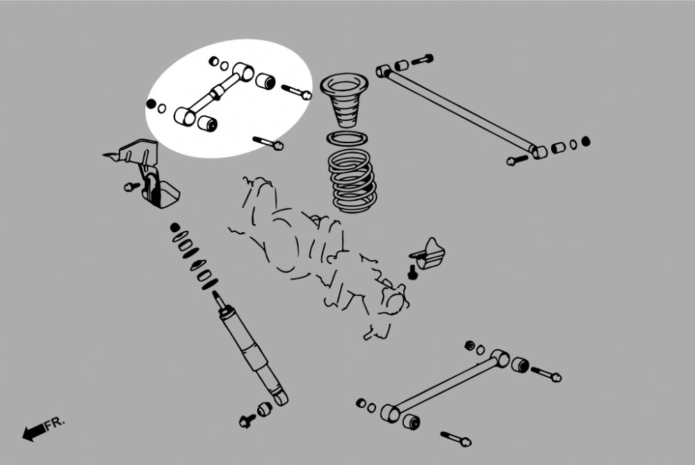 Brat suspensie superior spate Hardrace pentru Toyota Land Cruiser - Q0531