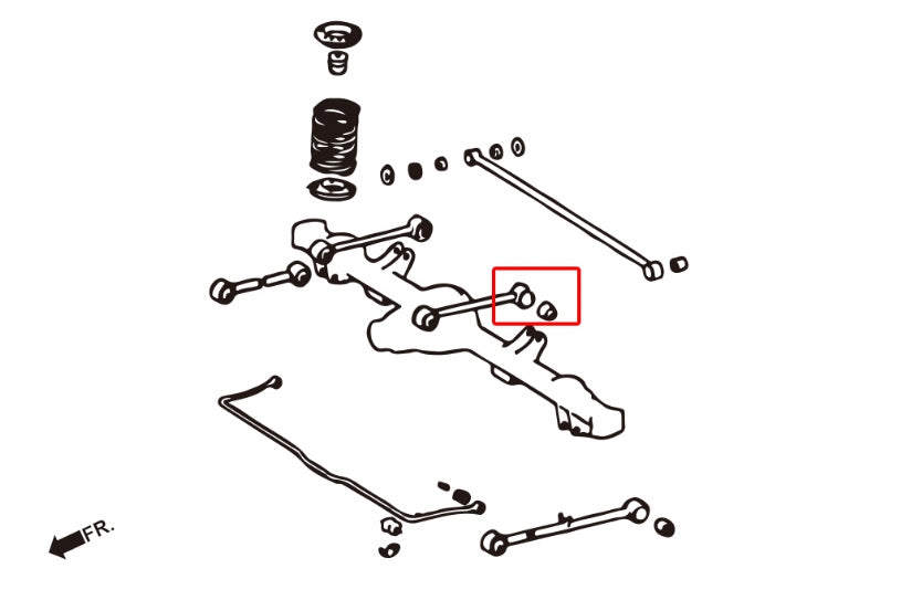 Set bucse brat suspensie superior spate Hardrace pentru Toyota Land Cruiser - 7994