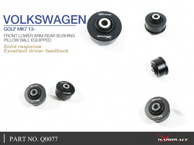 Set bucse brat suspensie inferior fata, capat spate Hardrace pentru Audi A3 / RS3 / Skoda Karoq / Kodiaq / Volkswagen Ca