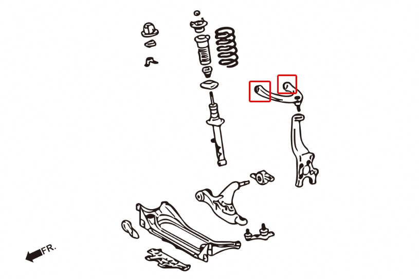 Set bucse brat suspensie superior fata Hardrace pentru Lexus GS / IS - 7161