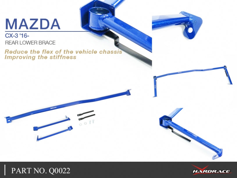 Bara rigidizare inferior spate Hardrace pentru Mazda CX-3 - Q0022