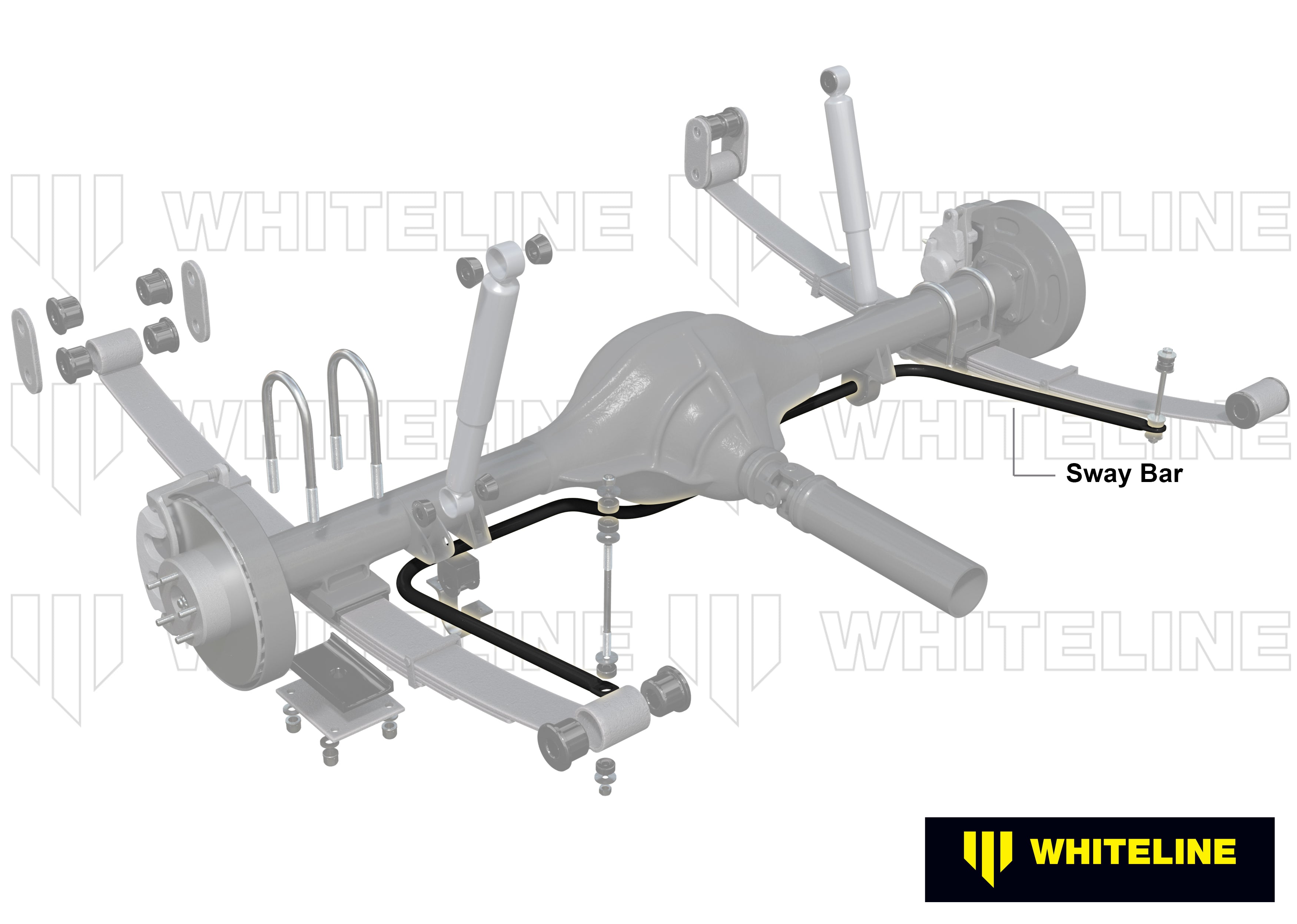 Bara stabilizatoare 20mm reglabila in 3 puncte Whiteline pentru Toyota Hilux - BTR97Z