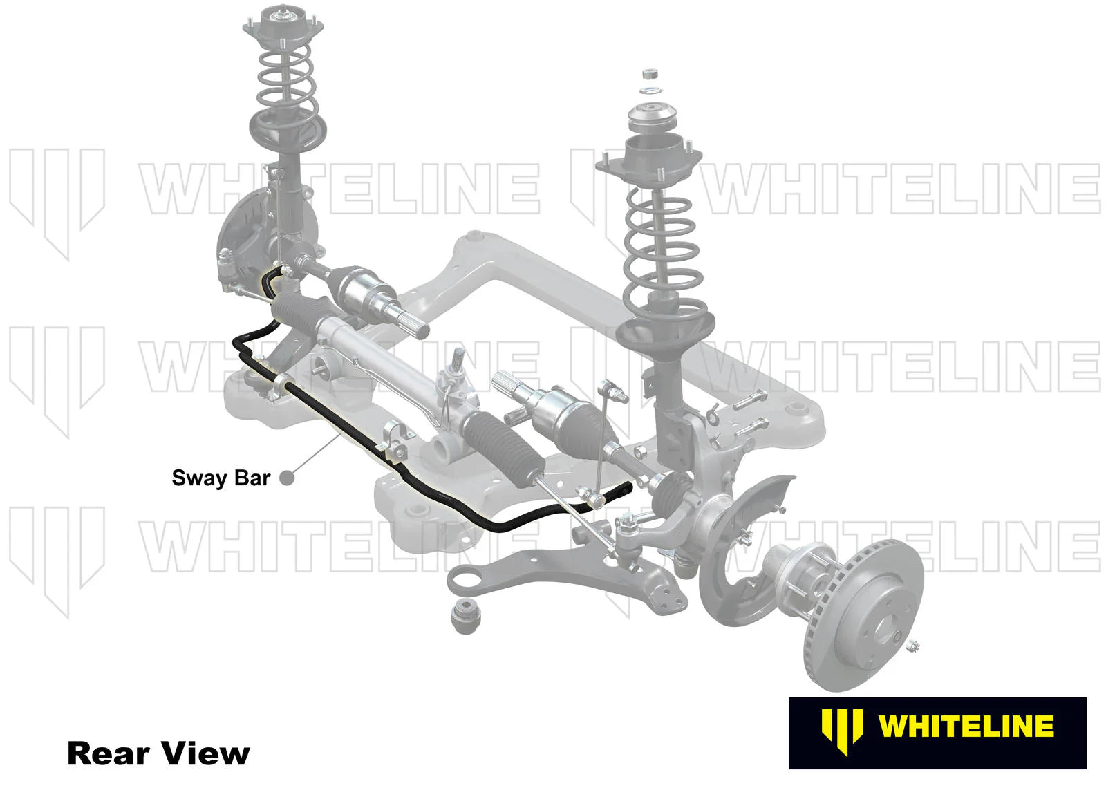 Bara stabilizatoare 26mm reglabila in 2 puncte Whiteline pentru Audi A3 / Seat Leon / Skoda Octavia / Vw Golf - BWF22Z