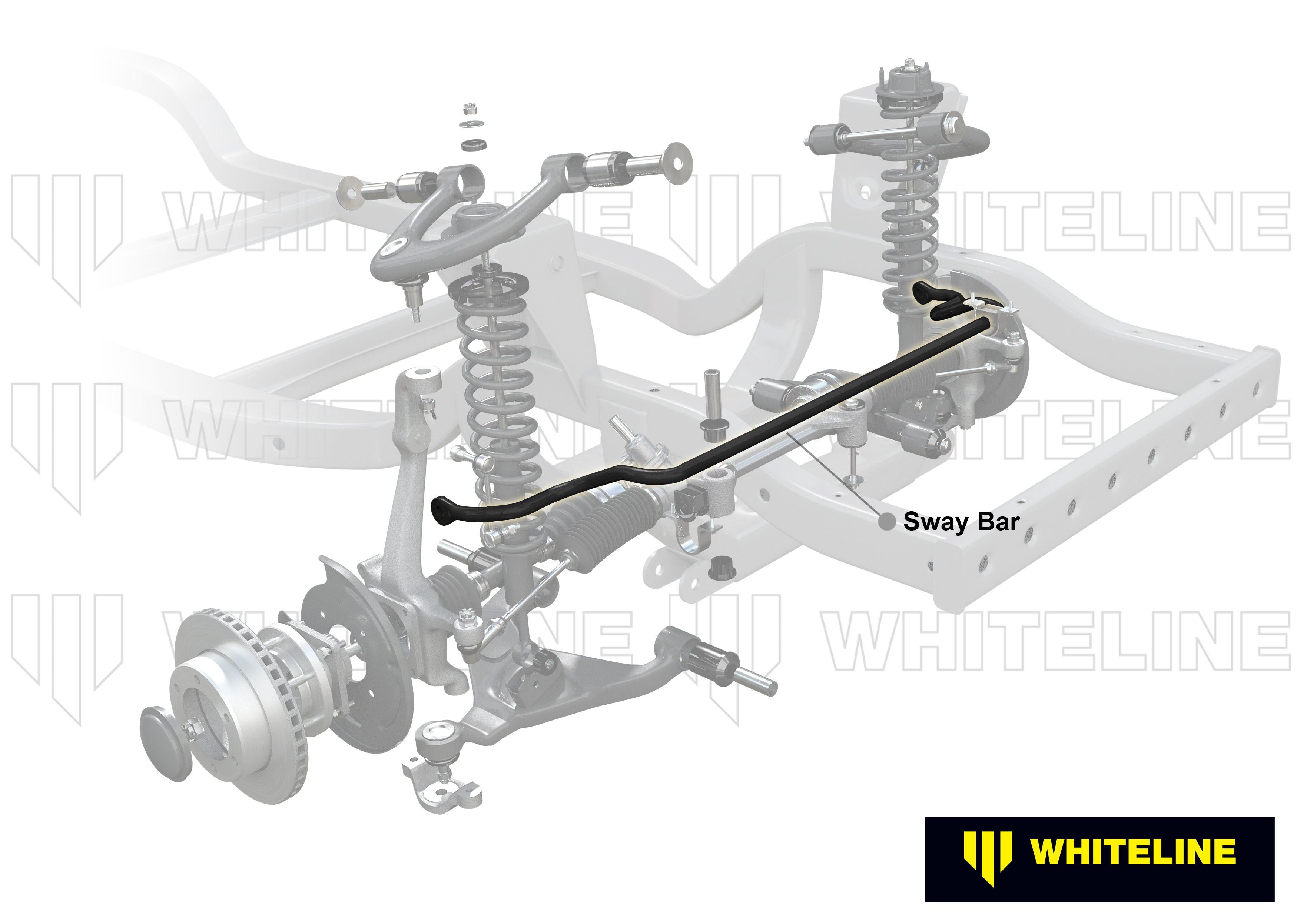 Bara stabilizatoare 30mm reglabila in 2 puncte Whiteline pentru Vw Amarok - BWF26Z