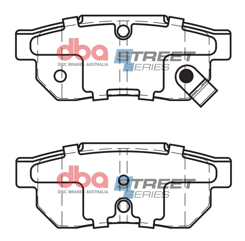 Placute Frana DBA Street Series Ceramic Spate Honda Civic / Honda Jazz DB1163SS