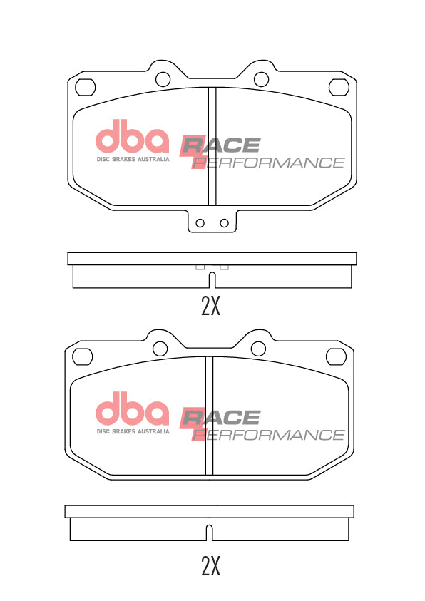 Placute Frana DBA Race Performance Fata Nissan/Subaru DB1170RP