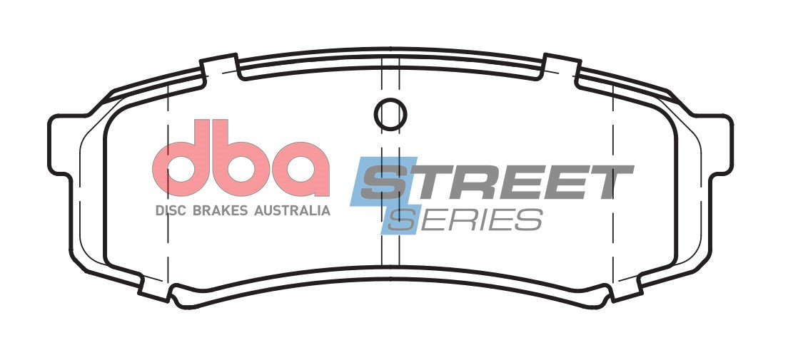 Placute Frana DBA Street Series Semi metallic Spate Mitsubishi Pajero / Toyota Fortuner DB1200SS