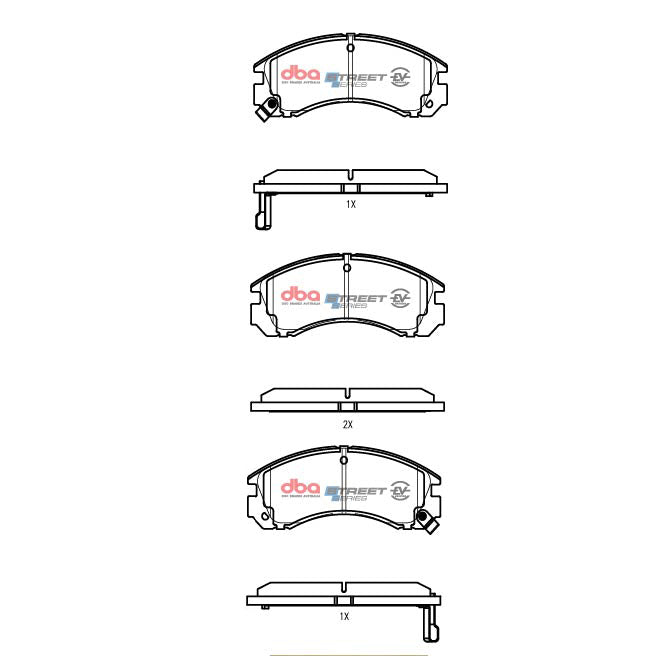 Placute Frana DBA Mitsubishi Outlander ZJ & ZK Phev Hybrid 2014 2019 F Fata Mitsubishi DB1223SSEV