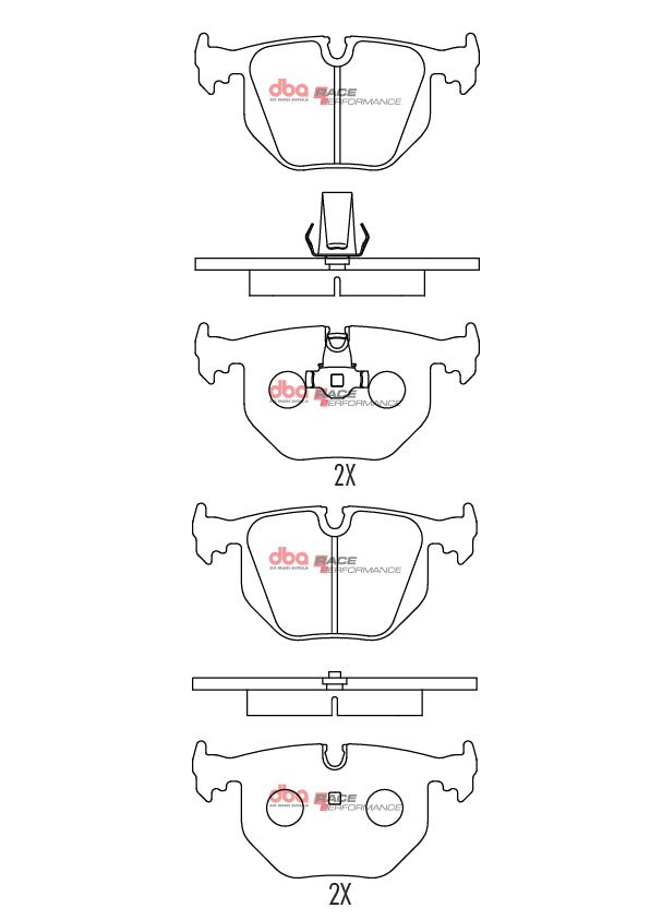 Placute Frana DBA Race Performance Spate BMW/Land Rover DB1397RP