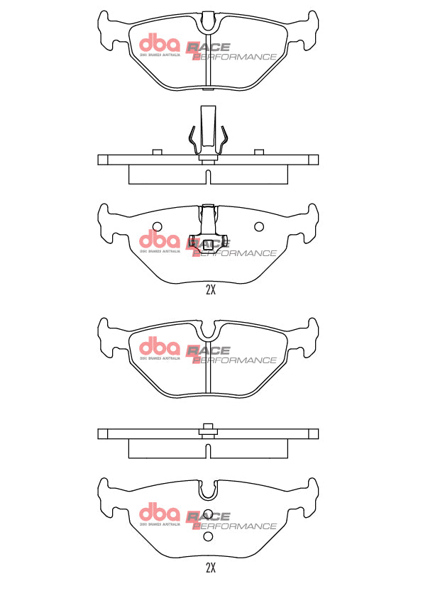 Placute Frana DBA Race Performance Spate BMW DB1415RP