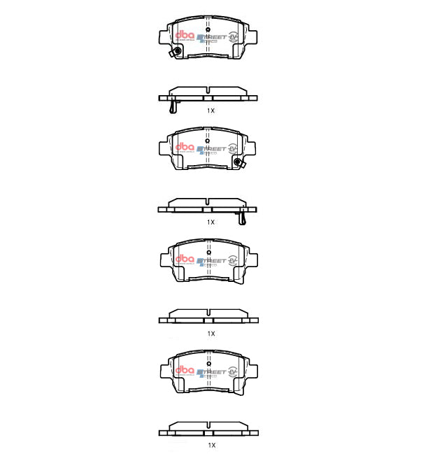 Placute Frana DBA Toyota Prius Hybrid 1997 2009 F Fata Toyota DB1422SSEV