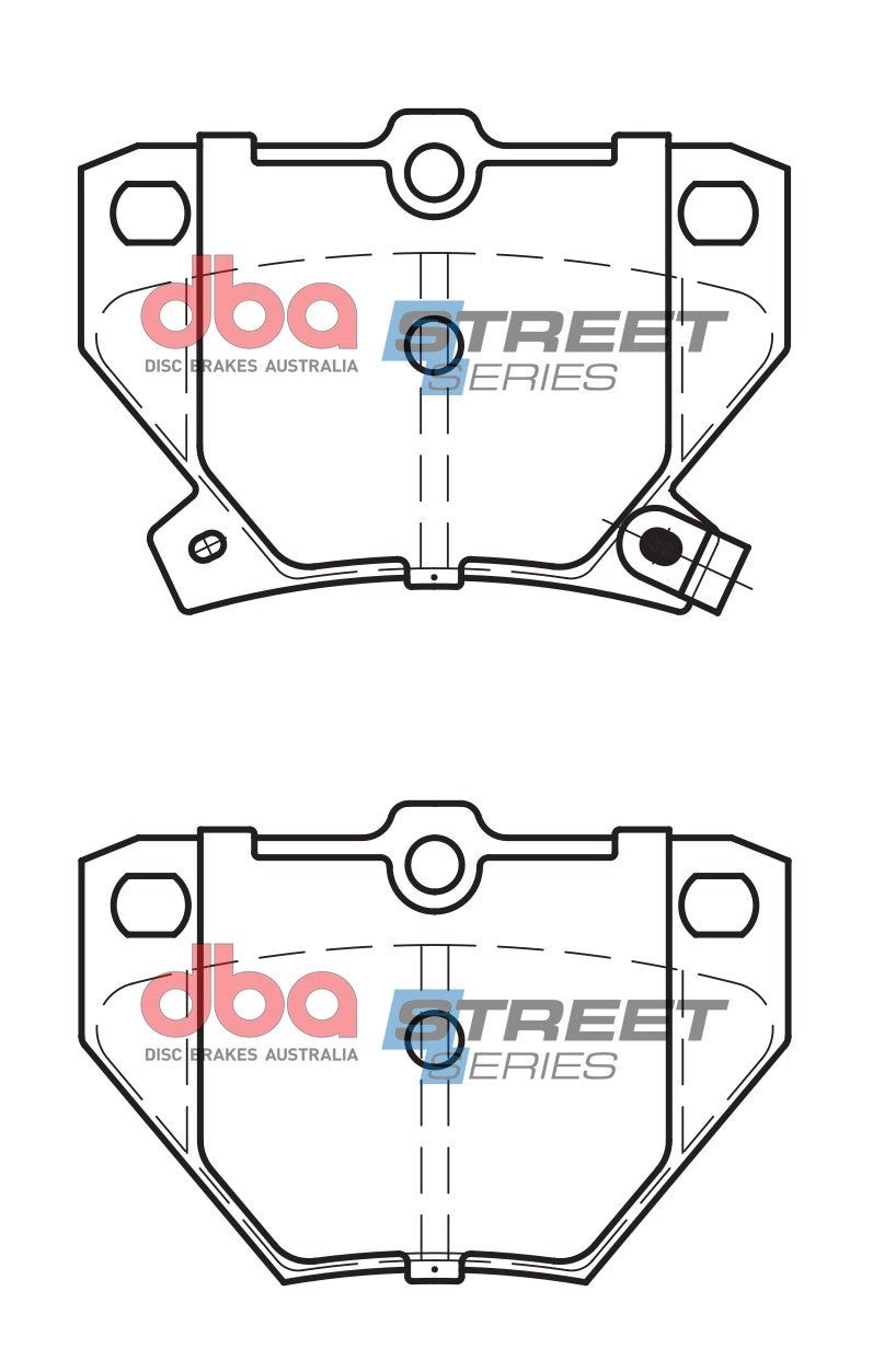Placute Frana DBA Street Series Ceramic Spate Toyota DB1429SS