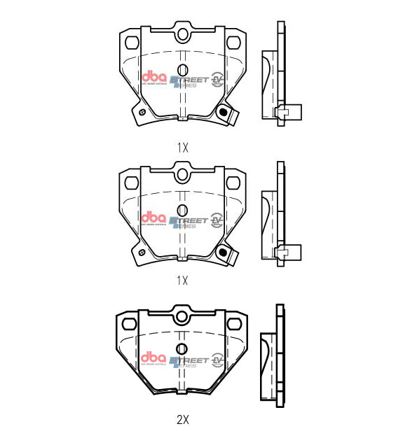 Placute Frana DBA Toyota Prius Hybrid 1997 2009 R Spate Toyota DB1429SSEV