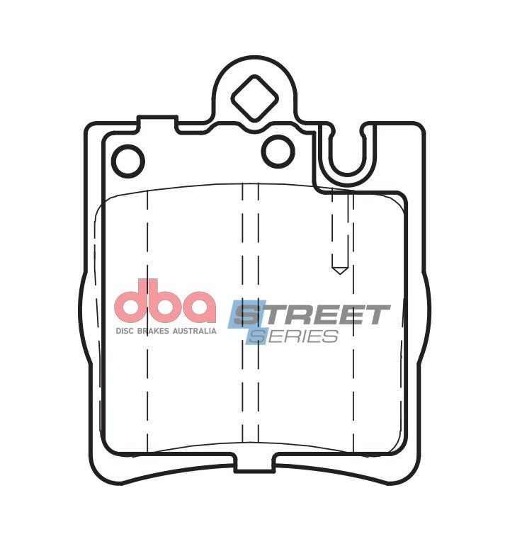 Placute Frana DBA Street Series Ceramic Spate Mercedes-Benz DB1457SS