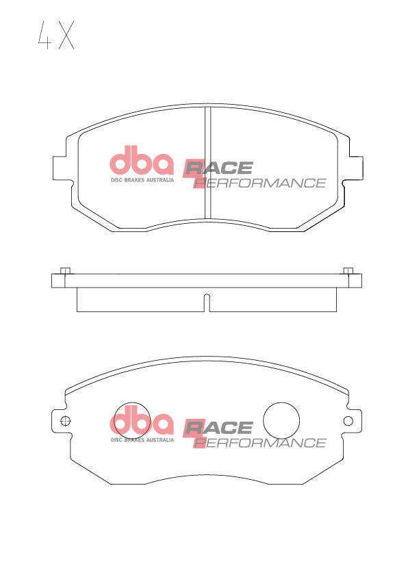 Placute Frana DBA Race Performance Fata Subaru/Toyota DB1491RP