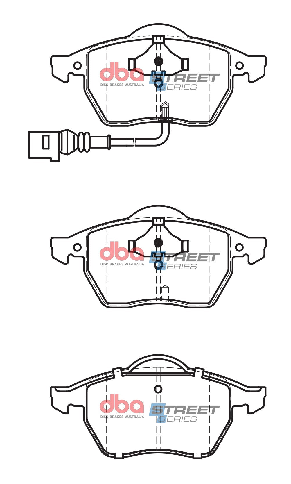 Placute Frana DBA Street Series Ceramic Fata Audi/Volkswagen DB1492SS