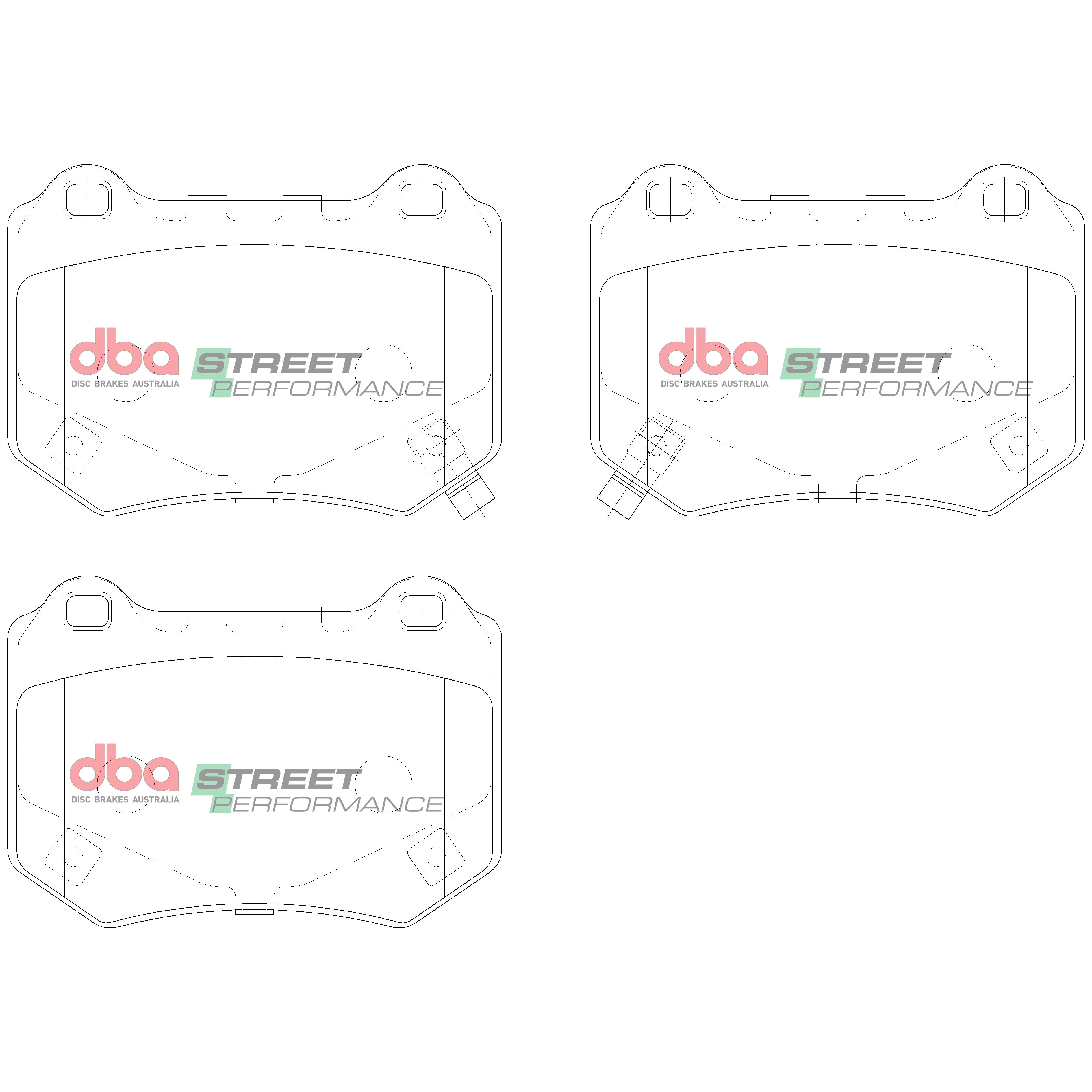 Placute Frana DBA Street Performance Spate Subaru WRX STI DB15007SP