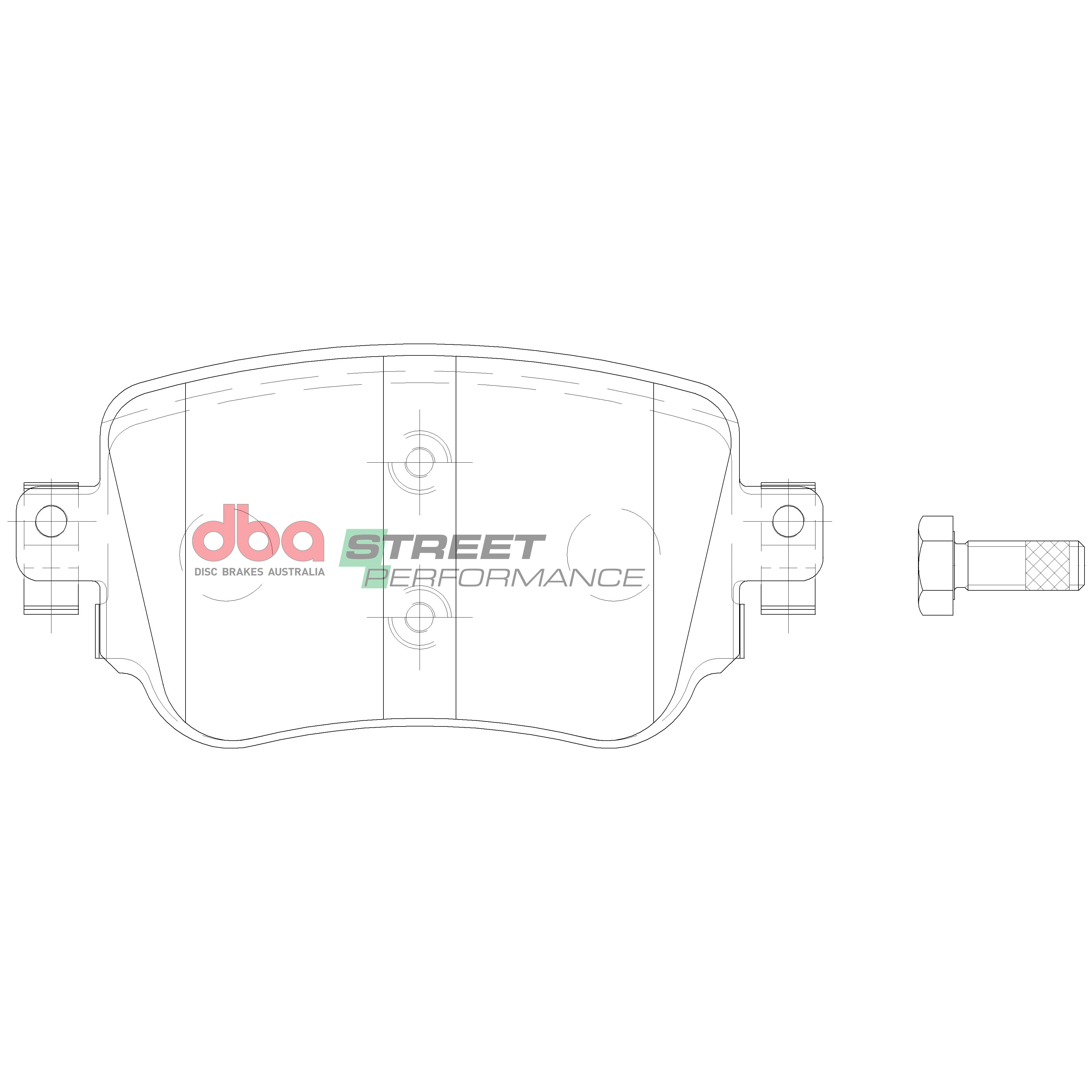 Placute Frana DBA Brake Kit Street Series T2 Slotted & Street Performance (2x DBA2814S + DB15009SP) Spate Seat/Skoda/Volkswagen DBA2814S-15009SP
