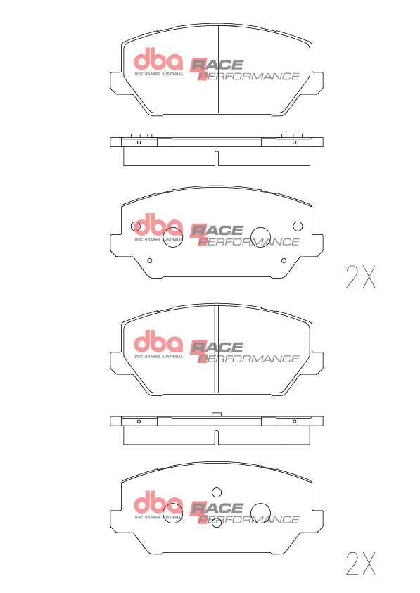 Placute Frana DBA Race Performance Fata Hyundai Kona N / Hyundai i30 N DB15012RP