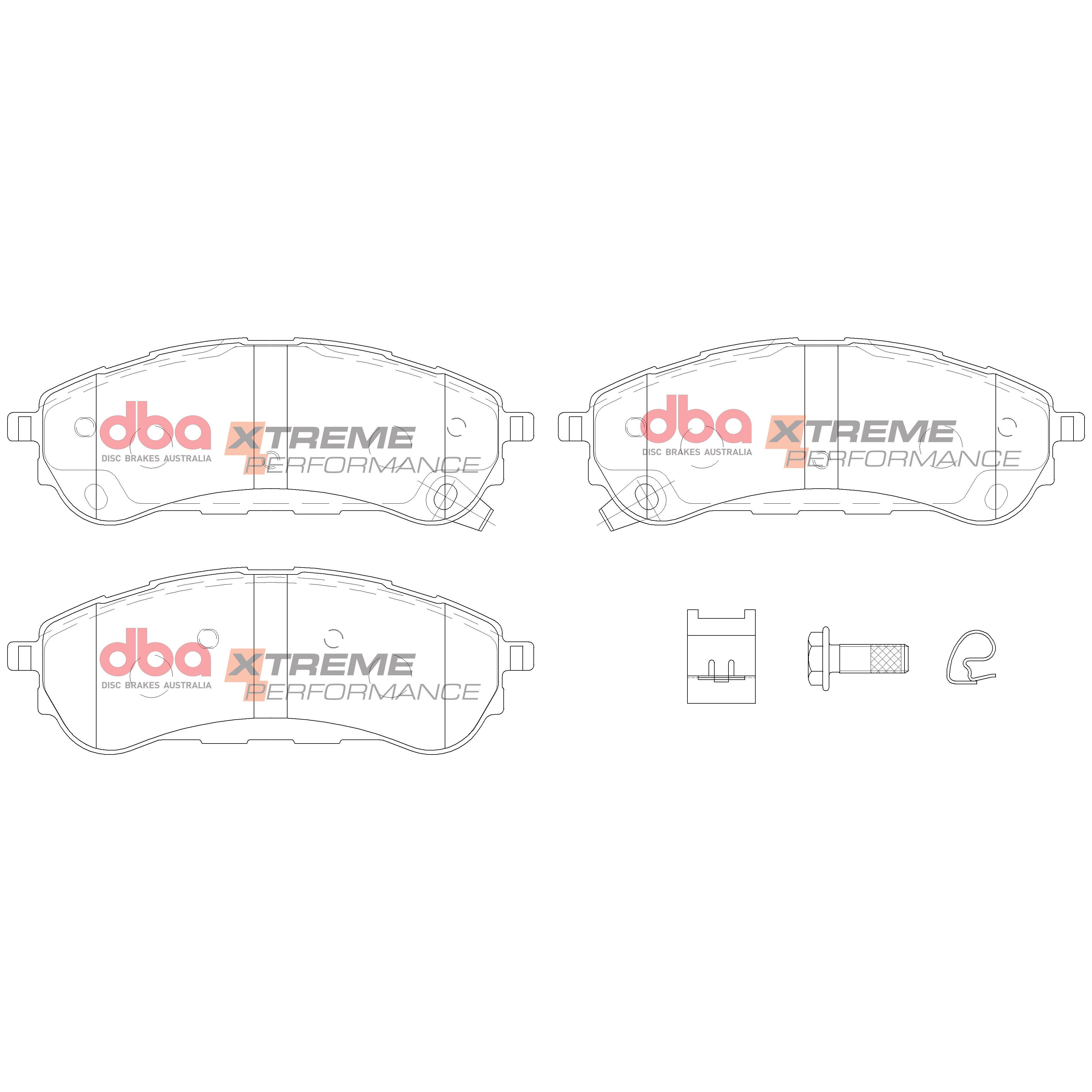 Placute Frana DBA Brake Kit 4000 Series T3 Slotted & Xtreme Performance (2x DBA43109S + DB15016XP) Spate DBA43109S-15016XP