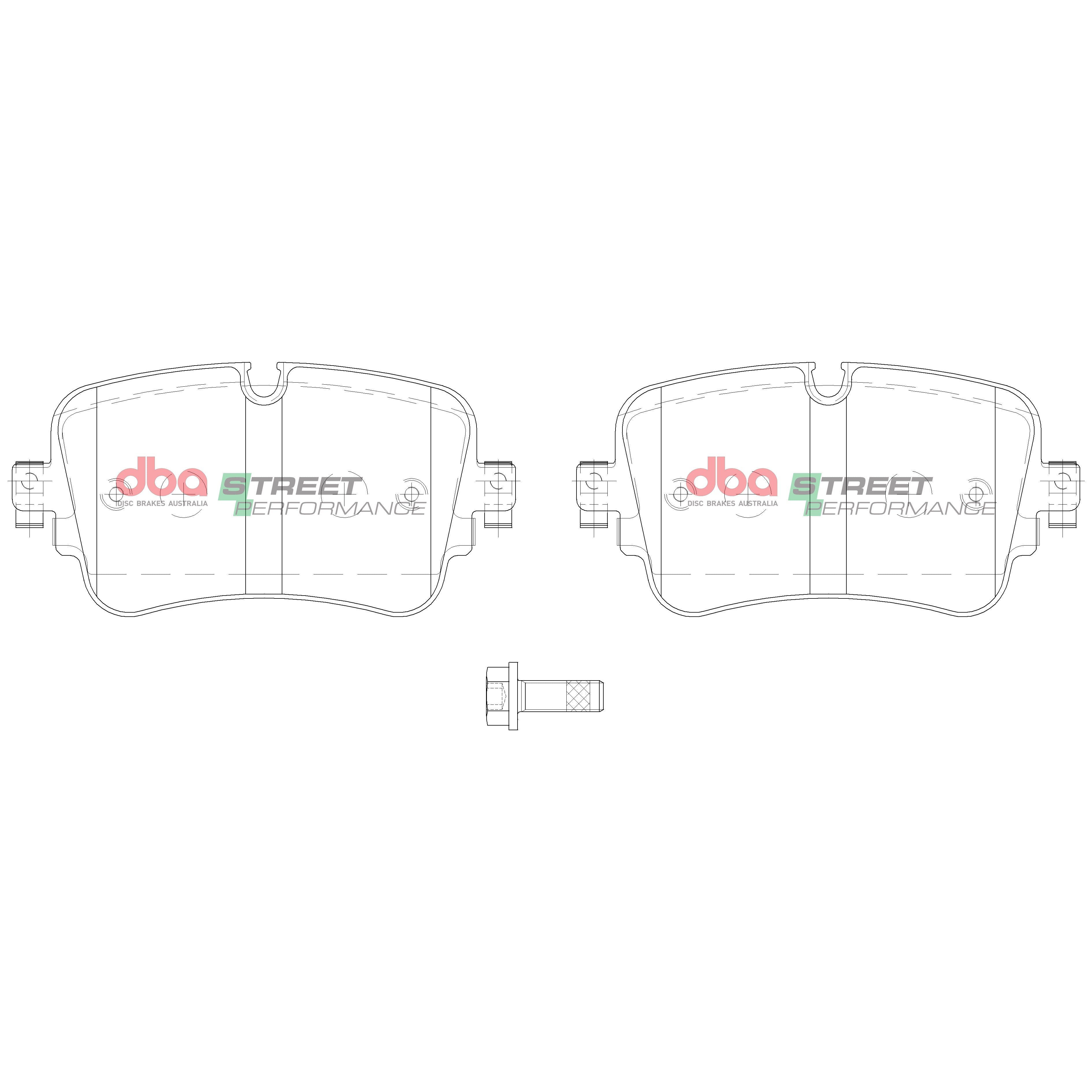 Placute Frana DBA Street Performance Spate Audi Q7 DB15031SP
