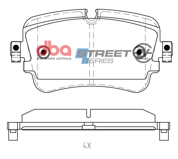 Placute Frana DBA Audi E tron 2018 On R Spate Audi Q7 DB15031SSEV
