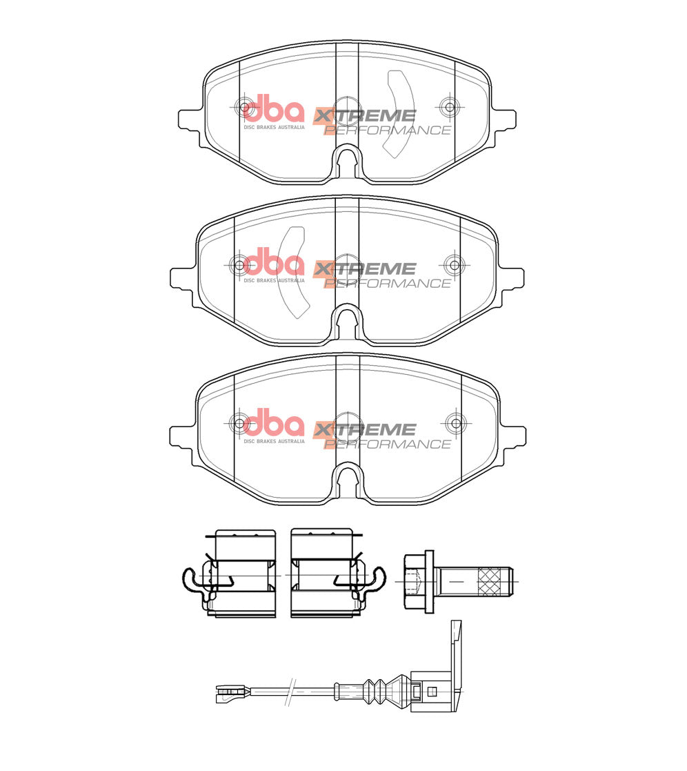 Placute Frana DBA Xtreme Performance Fata DB15091XP