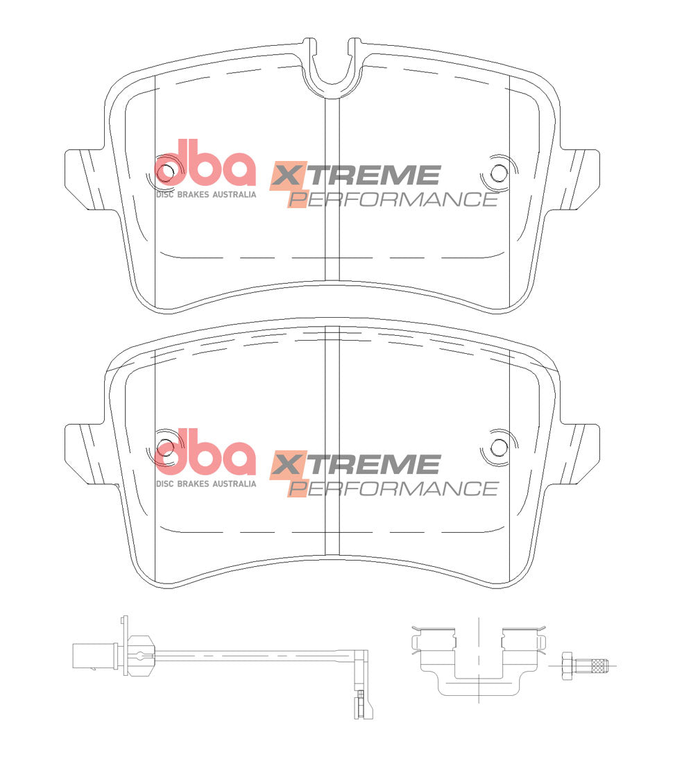 Placute Frana DBA Xtreme Performance Spate Audi/Porsche/Volkswagen DB15101XP