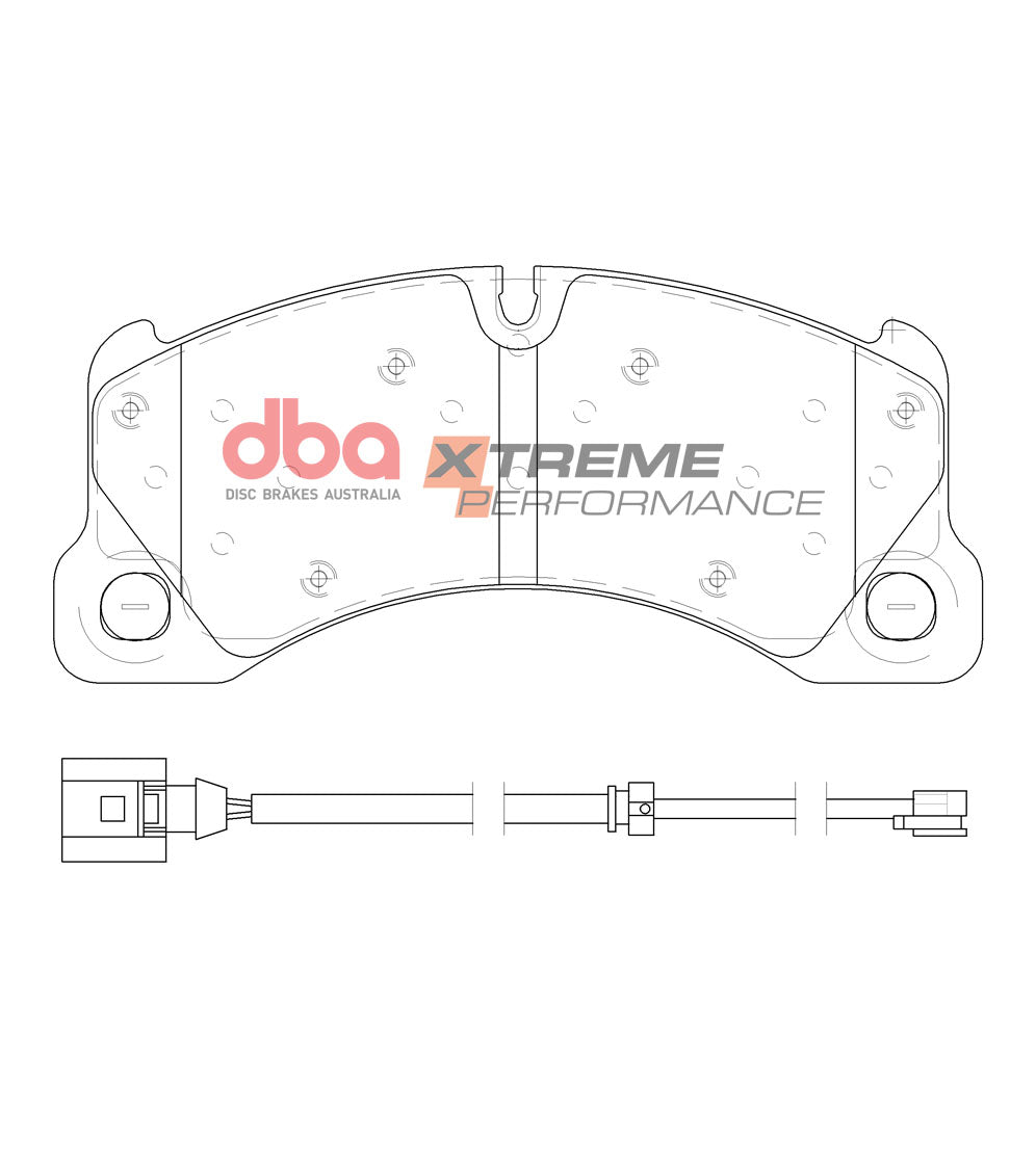 Placute Frana DBA Brake Kit 4000 Series T3 Slotted & Xtreme Performance (2x DBA42596S + DB15102XP) Fata Porsche Cayenne / Volkswagen Touareg DBA42596S-15102XP