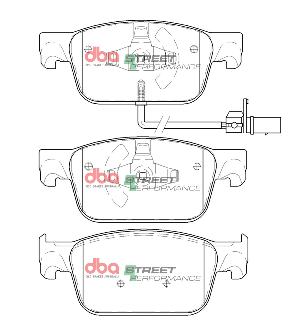Placute Frana DBA Street Performance Fata Audi DB15106SP