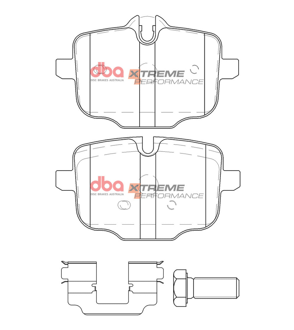 Placute Frana DBA Brake Kit Street Series T2 Slotted & Xtreme Performance (2x DBA3419S + DB15109XP) Spate BMW/Toyota DBA3419S-15109XP