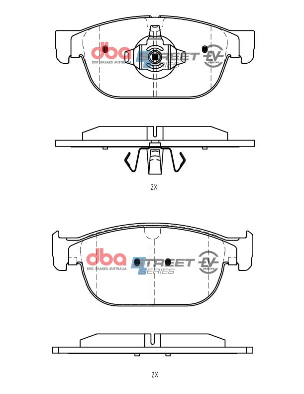 Placute Frana DBA Volvo XC40 / XC60 / XC90 / V60 / S60 / S90 / Polestar 2 2017 On F Fata Volvo DB15116SSEV