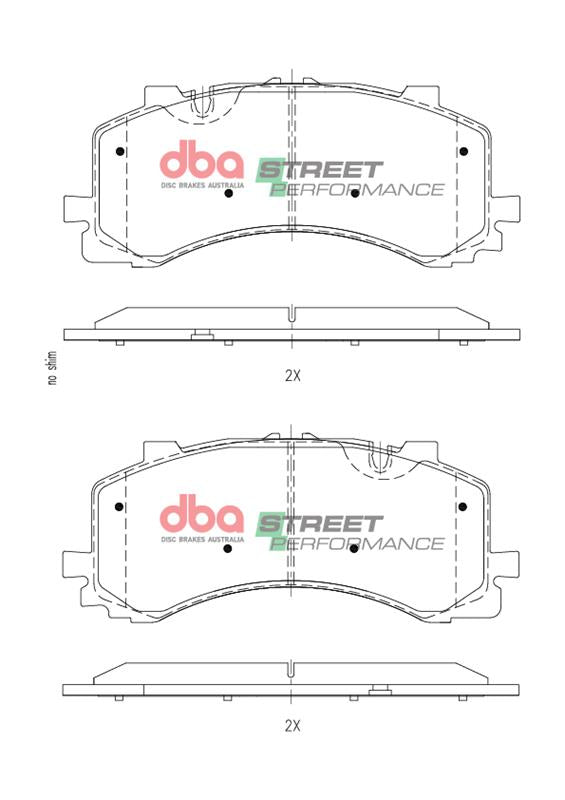 Placute Frana DBA Street Performance Fata Audi Q7 / Volkswagen Touareg DB15124SP