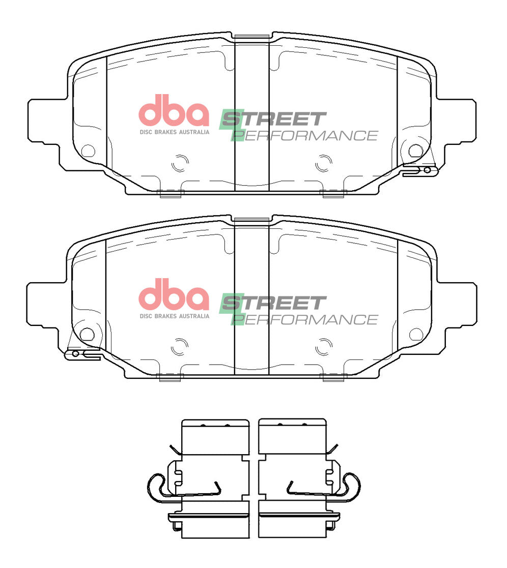 Placute Frana DBA Street Performance Spate Jeep Wrangler DB15125SP