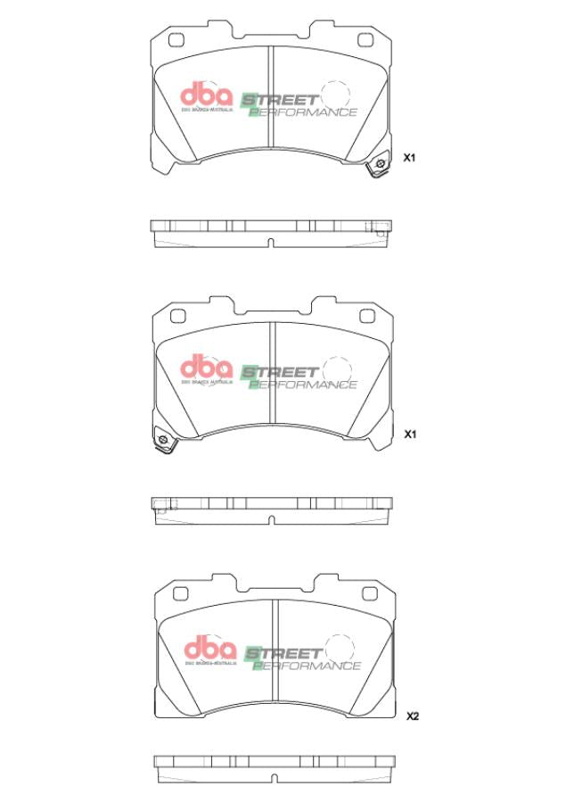 Placute Frana DBA Street Performance Fata Toyota Corolla / Toyota Yaris DB15147SP