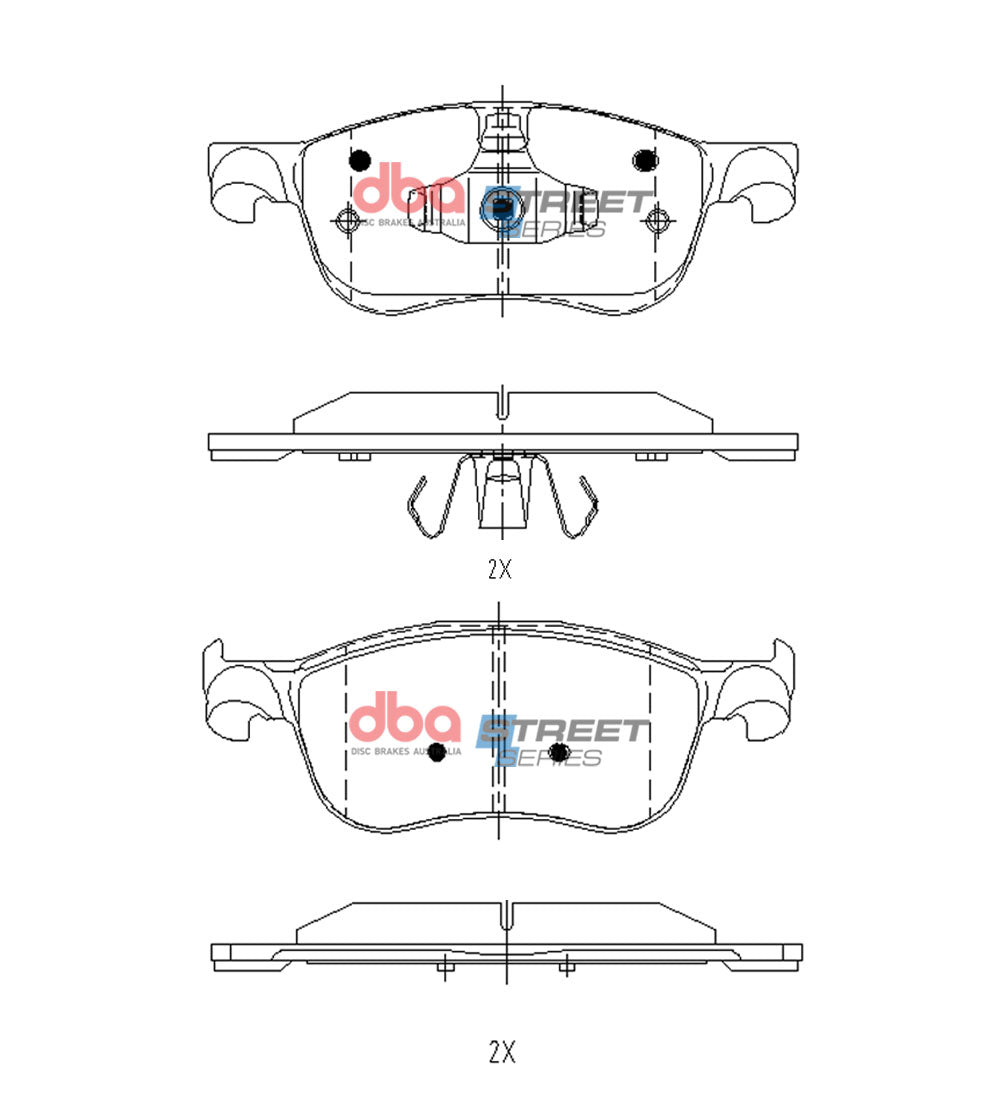 Placute Frana DBA Street Series Fata Ford Fiesta DB15149SS