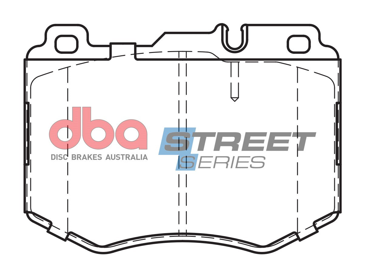 Placute Frana DBA Street Series Ceramic Fata Mercedes-Benz DB15182SS