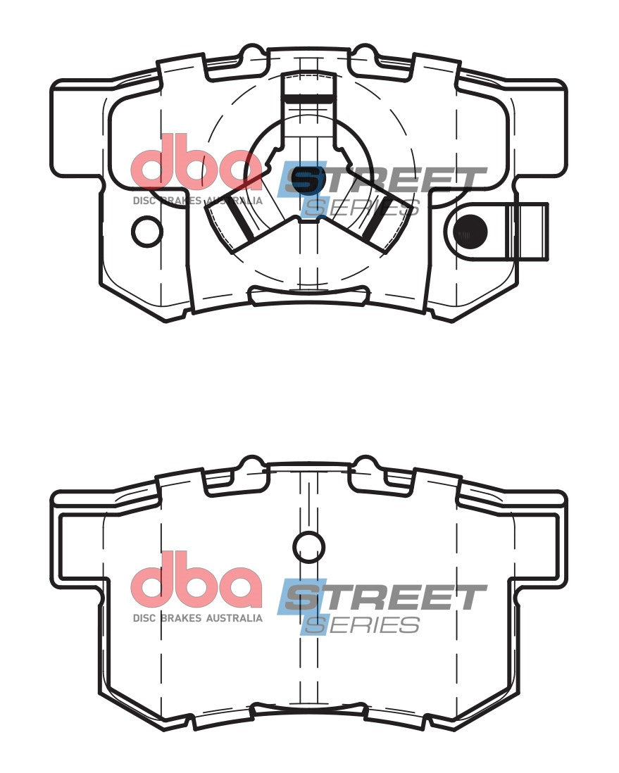 Placute Frana DBA Street Series Ceramic Spate Honda DB1728SS