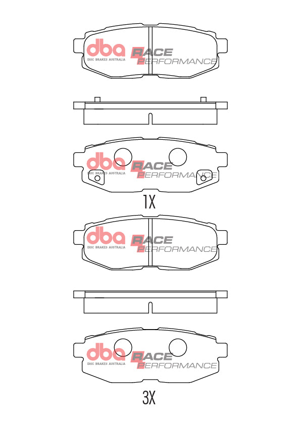 Placute Frana DBA Race Performance Spate Subaru/Toyota DB1789RP