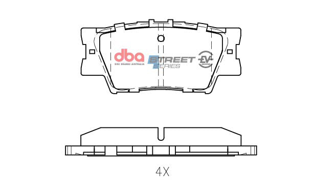 Placute Frana DBA Toyota Corolla Hybrid 2010 On / Lexus Hybrid 2009 On / Toyota Sai Hybrid / Daihatsu Altis Hybrid 2013 On R Spate Toyota Camry DB1832SSEV
