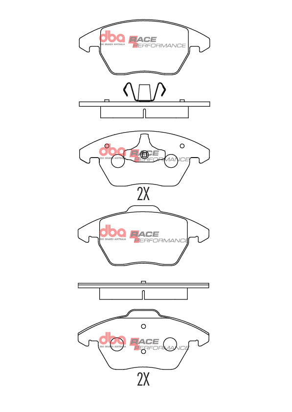 Placute Frana DBA Race Performance Fata DB1849RP